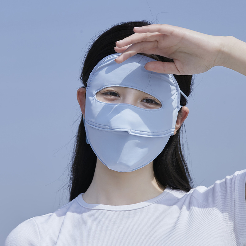 ACRUNU Teljes arc UV védő maszk vezetéshez és szabadban kerékpározáshoz – gyorsan száradó, légáteresztő nejlon anyag, UPF 40+, ultra könnyű