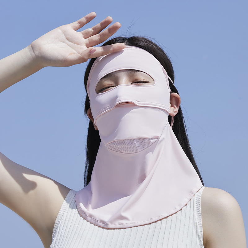 ACRUNU Teljes arc UV védő maszk vezetéshez és szabadban kerékpározáshoz – gyorsan száradó, légáteresztő nejlon anyag, UPF 40+, ultra könnyű