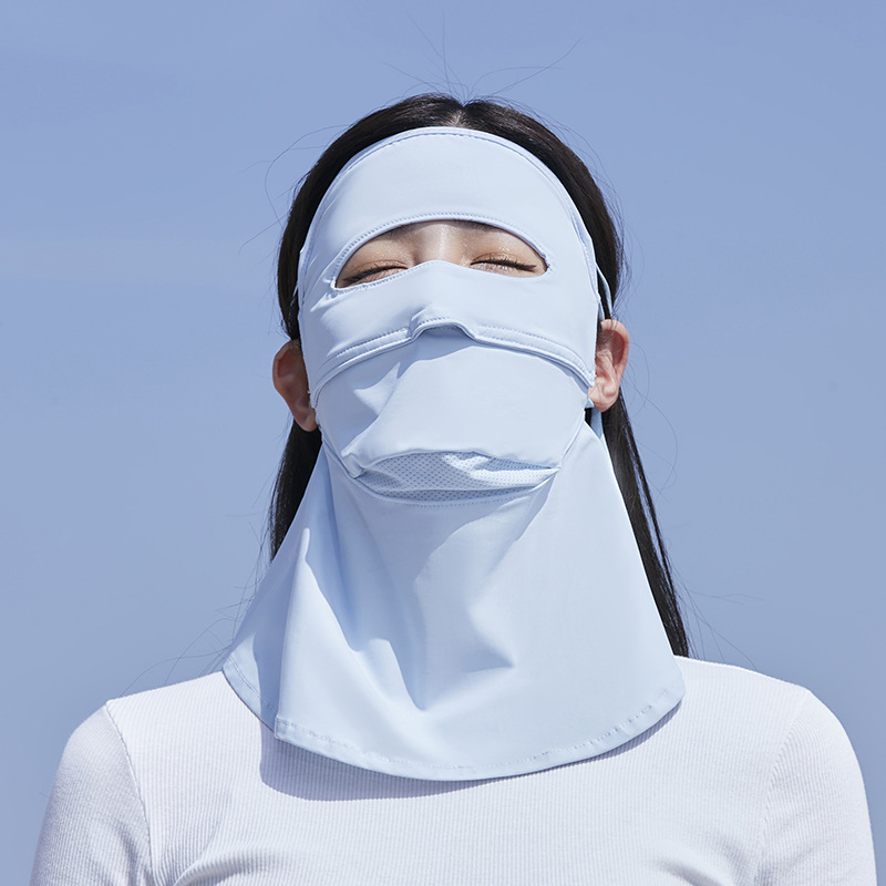 ACRUNU Teljes arc UV védő maszk vezetéshez és szabadban kerékpározáshoz – gyorsan száradó, légáteresztő nejlon anyag, UPF 40+, ultra könnyű
