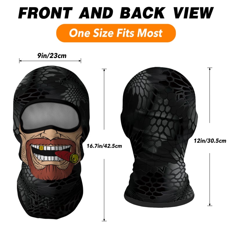 AFSA velosipēdistu maska - poliesteru audums, unisex, AFSA zīmols