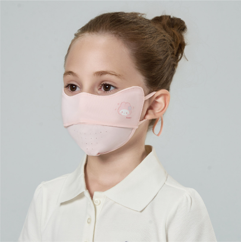 Dječja ljetna maska za lice s UV zaštitom, prozračna, lagana, nylon ice silk materijal, za djecu 3–8 godina
