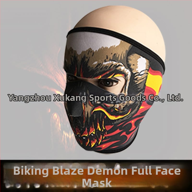 Velosipēdu maska ar vēja izturīgu dizainu, spoku motīvs, 58 g, SBR kompozīts, universāla