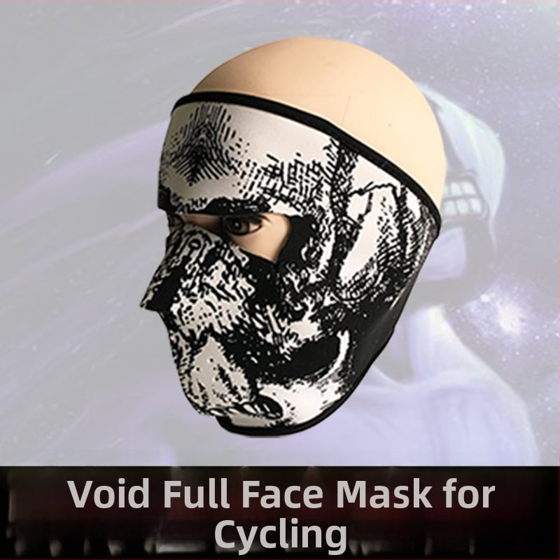 Velosipēdu maska ar vēja izturīgu dizainu, spoku motīvs, 58 g, SBR kompozīts, universāla