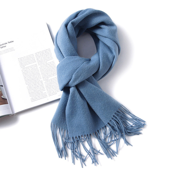 Φουλάρι από κασμίρι, 100% κασμίρι, μακρύ και ευέλικτο, πλεκτό για χειμώνα, κορεατικού στυλ