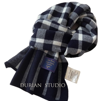 Nayue šal od 100% vune karirani uzorak Warp-Knit tkanjem, zima