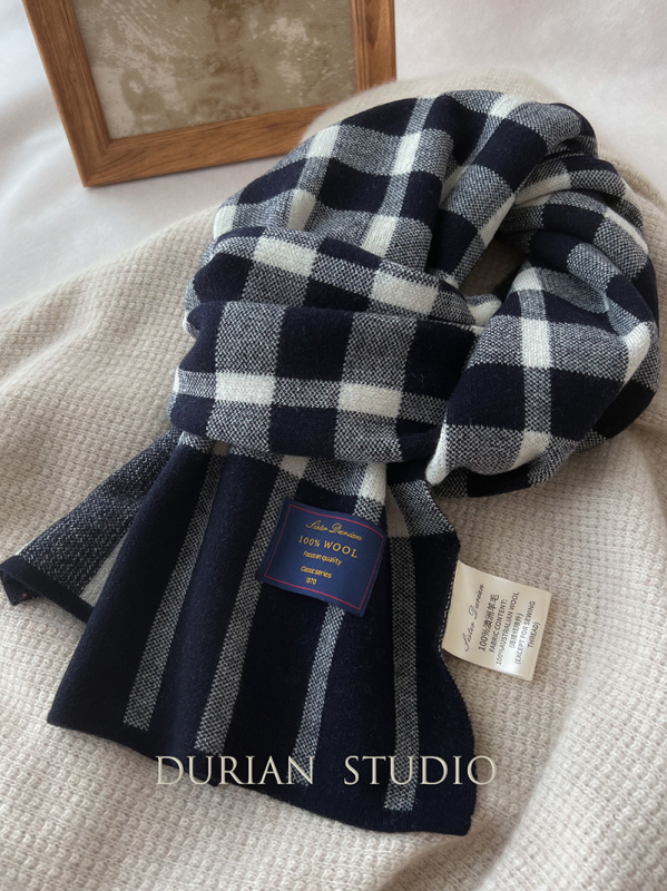 Nayue šal od 100% vune karirani uzorak Warp-Knit tkanjem, zima