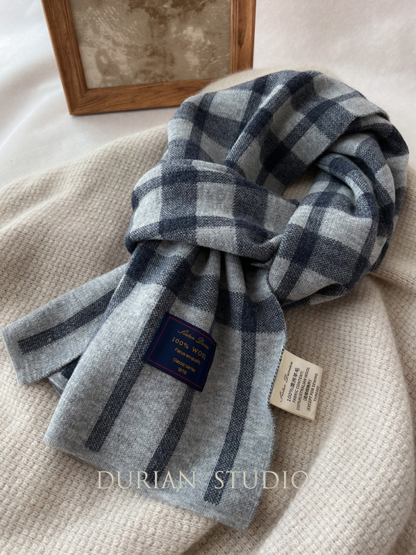 Nayue šal od 100% vune karirani uzorak Warp-Knit tkanjem, zima