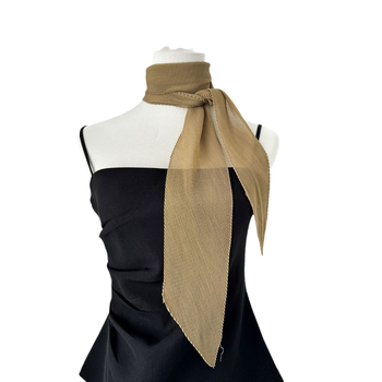 Dugi šal od poliestera, crepe tkanje, plisiranje, gradski stil