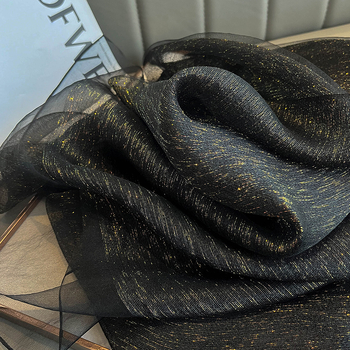 Ženski dvostruki šal od svile, svileno-vunasto platno, Plain Weave, Jacquard, gradski svakodnevni stil