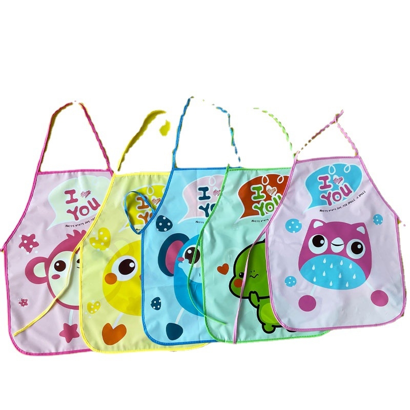 Vaikų EVA vandeniui atspari prijuostė su animaciniu raštu, saugumo lygis A, skirta 3–8 metų vaikams