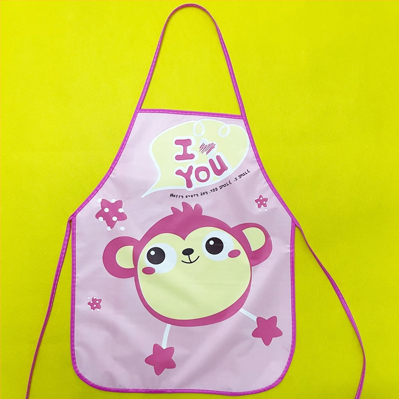 Vaikų EVA vandeniui atspari prijuostė su animaciniu raštu, saugumo lygis A, skirta 3–8 metų vaikams