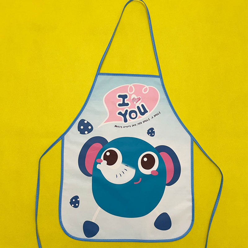 Vaikų EVA vandeniui atspari prijuostė su animaciniu raštu, saugumo lygis A, skirta 3–8 metų vaikams