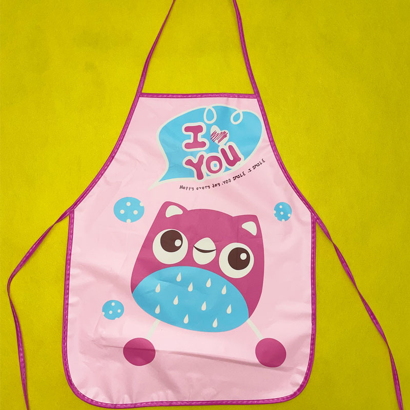 Vaikų EVA vandeniui atspari prijuostė su animaciniu raštu, saugumo lygis A, skirta 3–8 metų vaikams