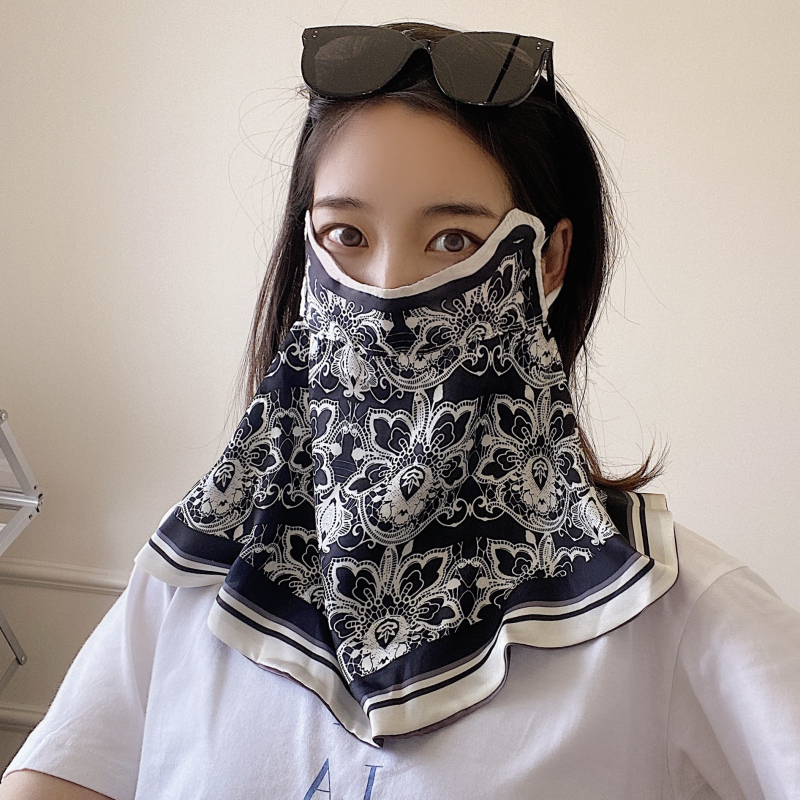 Maska za lice i šal za vrat za zaštitu od sunca (polyester tkanina), prozračna, brzo sušeća, UV zaštita, otporna na vjetar