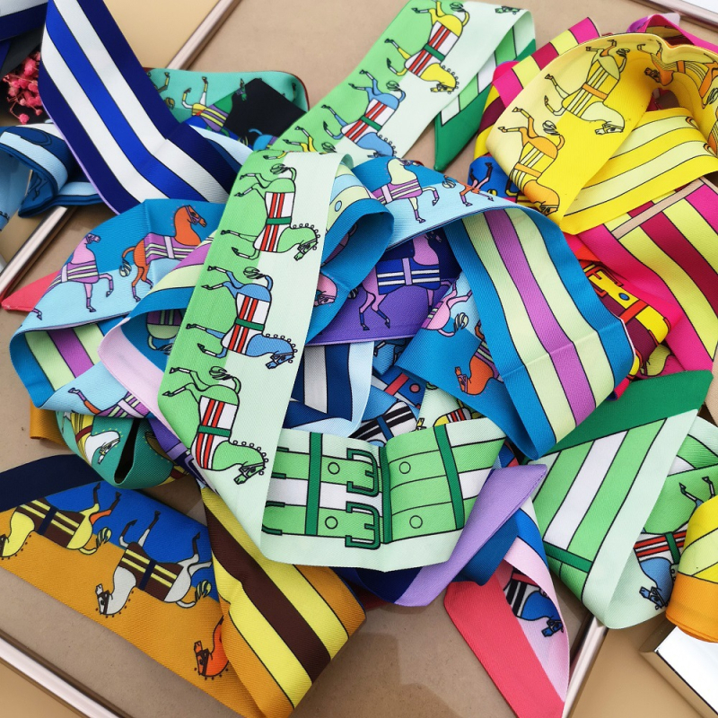 Šal za ručku torbe od simuliranog svile, twill tkanje, srednje duljine, ljeto