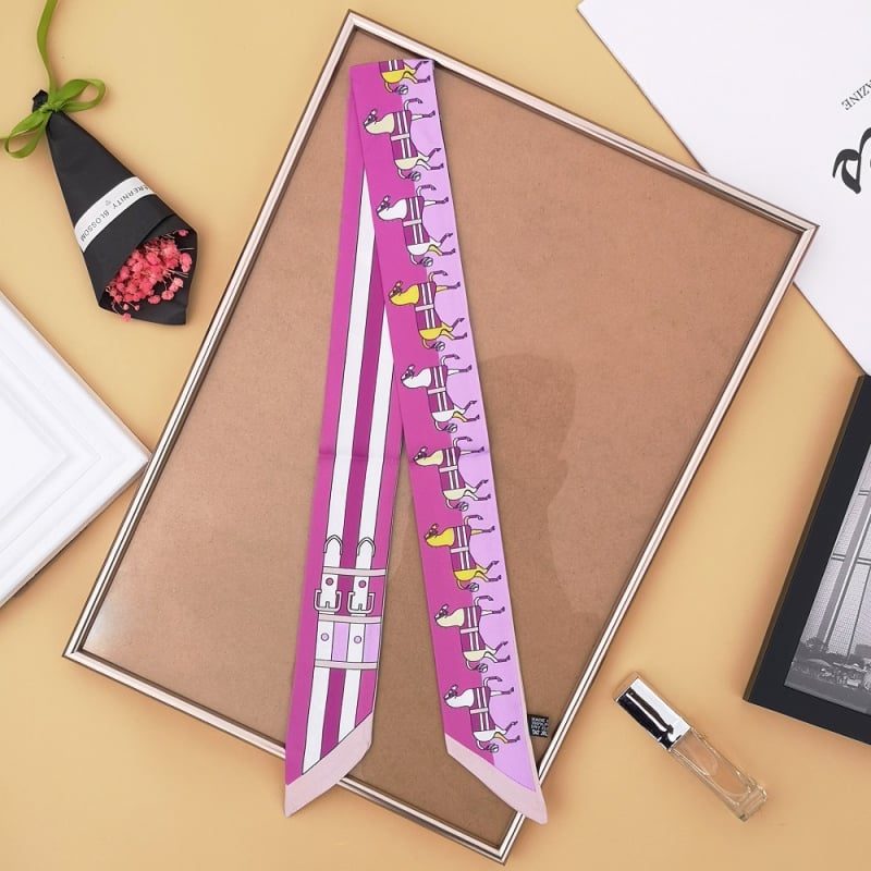 Šal za ručku torbe od simuliranog svile, twill tkanje, srednje duljine, ljeto