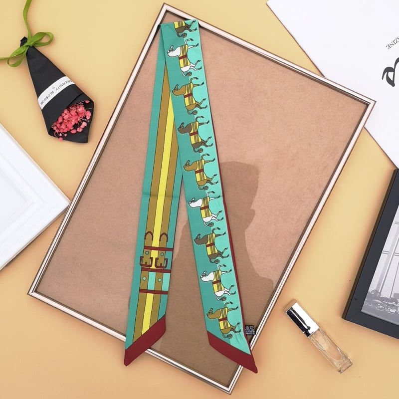 Šal za ručku torbe od simuliranog svile, twill tkanje, srednje duljine, ljeto