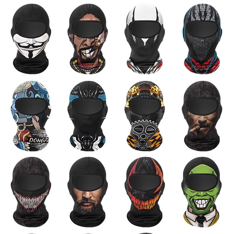 Velosipēdu sejas maska, universāla (Audums: Poliestera šķiedra / ice silk; Zīmols: Time bird)