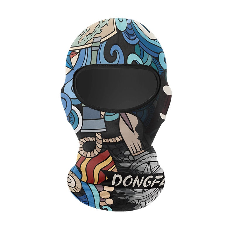 Velosipēdu sejas maska, universāla (Audums: Poliestera šķiedra / ice silk; Zīmols: Time bird)