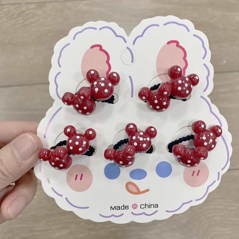 Аксесоар за коса за момичета: комплект Елза принцеса — лента за коса с цвете, еластичен ластик, ръчна изработка, пластмаса/смола