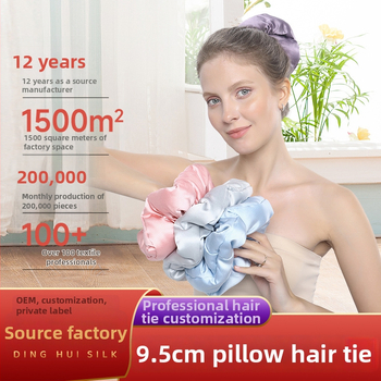 Svilena gumica za kosu, 30 momme, ručna izrada, korejski stil, visoka elastičnost