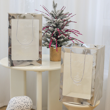 Liela Ziemassvētku tote soma no papīra — stils cits, dāvanu iepakojums
