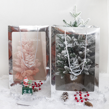 Liela Ziemassvētku tote soma no papīra — stils cits, dāvanu iepakojums