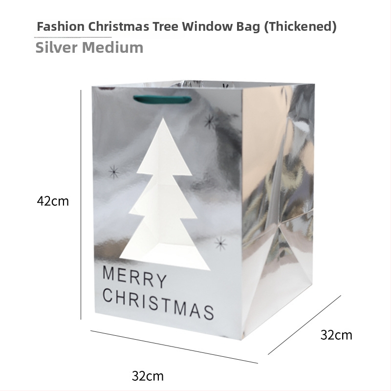 Liela Ziemassvētku tote soma no papīra — stils cits, dāvanu iepakojums