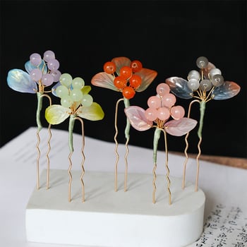 Etno stiilis juukseklips viljamotiiviga, käsitöö (Materjal: sulam; Stiil: etniline, naistele; Kujundus: puuvilja motiiv; Käsitööd; Väljalase: 2024. aasta sügis)