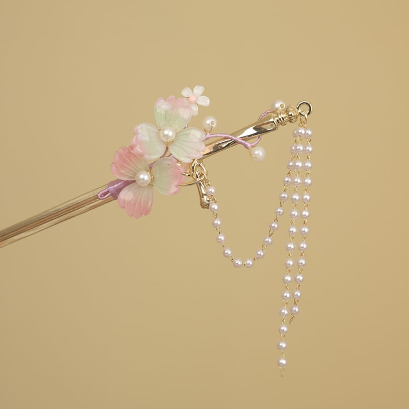 Ukosnica za kosu od stakla s resom, etnički stil, geometrijski dizajn inspiriran mačem, prilagodljivo