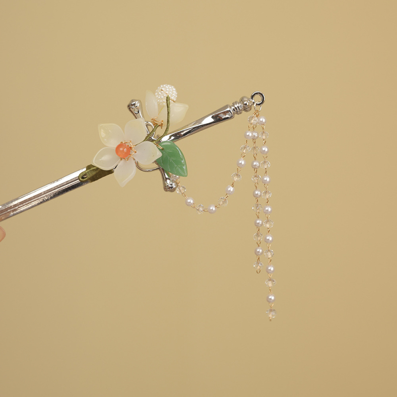 Ukosnica za kosu od stakla s resom, etnički stil, geometrijski dizajn inspiriran mačem, prilagodljivo