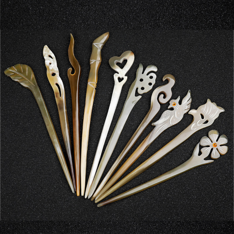 Klip za kosu - Materijal: roga; Stil: antički; Oblik: valovit; Marka: Wanyue Decoration Home; Prilagodba: dostupna (Materijal: roga; Stil: antički; Oblik: valovit; Marka: Wanyue Decoration Home; Prilagodba: dostupna)