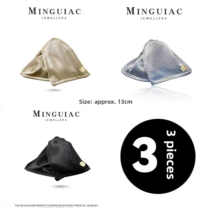 Satīna trīsstūrveida matu spraudnis sievietēm, rokdarbs, pavasaris 2025