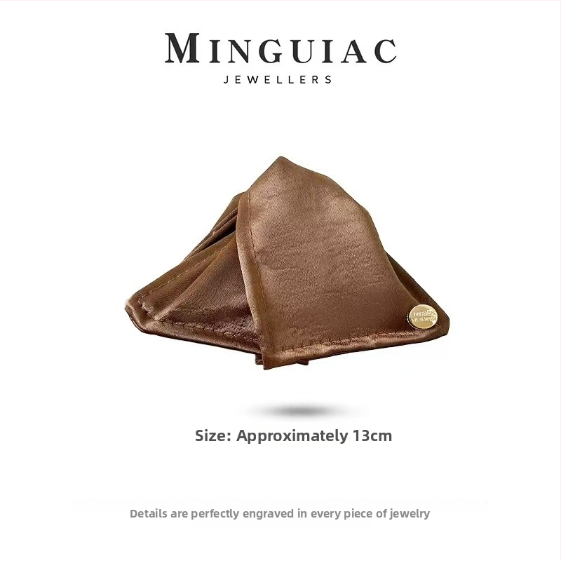 Satīna trīsstūrveida matu spraudnis sievietēm, rokdarbs, pavasaris 2025