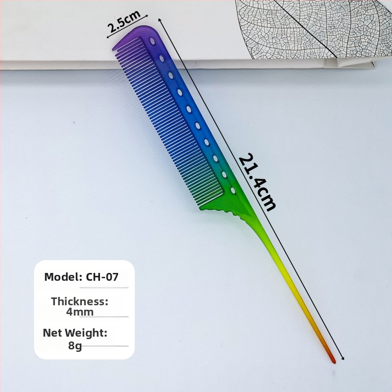Frizerski češalj s oštrim repom, plastični, za opću upotrebu
