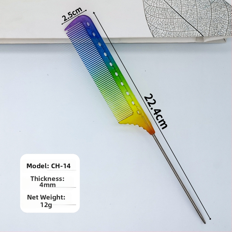 Frizerski češalj s oštrim repom, plastični, za opću upotrebu