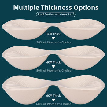 Подплънки за сутиен – ултра тънки подплънки от пяна за дискретно повдигане (пролет 2023)