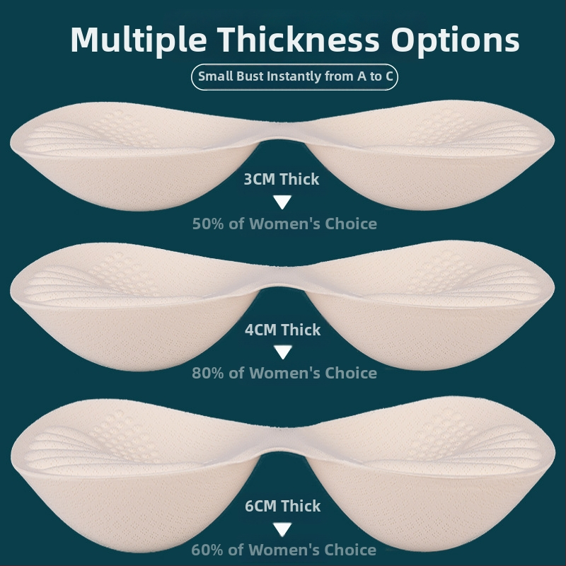 Подплънки за сутиен – ултра тънки подплънки от пяна за дискретно повдигане (пролет 2023)