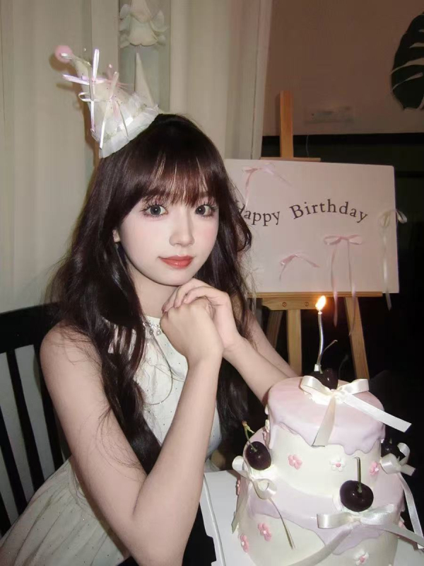 Krona za rođendan – šešir za glavu od tkanine, ručna izrada, ženski influencer stil