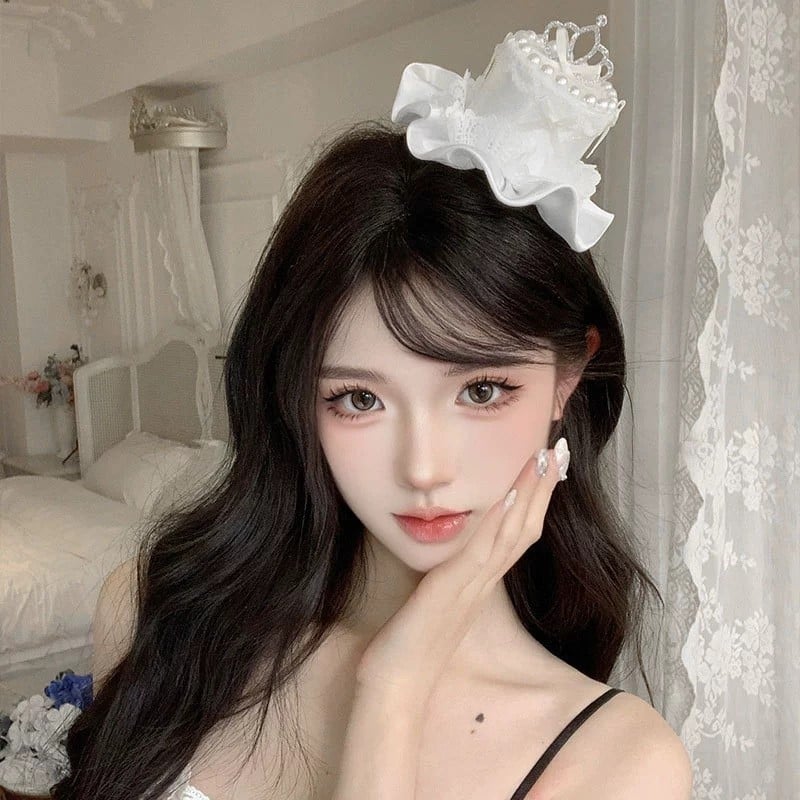 Krona za rođendan – šešir za glavu od tkanine, ručna izrada, ženski influencer stil