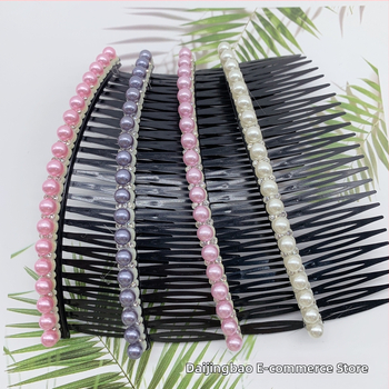 Češalj za kosu - cvjetnog oblika, plastični s dijamantima ukrasom, jednostavan ženski stil, za šiške