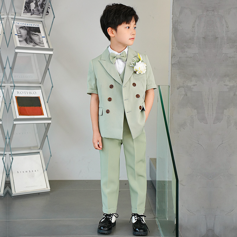 Детски костюм със сако – стил Англия; полиестер 80%; за деца над 8 г; сезон лято 2024 (Полиестер 80%, стил Англия, възраст 8+, лято 2024)