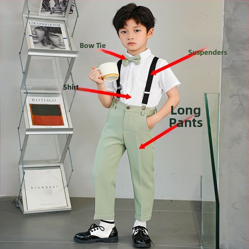 Детски костюм със сако – стил Англия; полиестер 80%; за деца над 8 г; сезон лято 2024 (Полиестер 80%, стил Англия, възраст 8+, лято 2024)