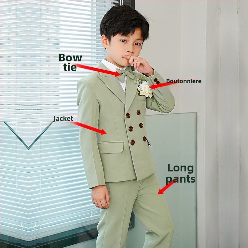 Детски костюм със сако – стил Англия; полиестер 80%; за деца над 8 г; сезон лято 2024 (Полиестер 80%, стил Англия, възраст 8+, лято 2024)