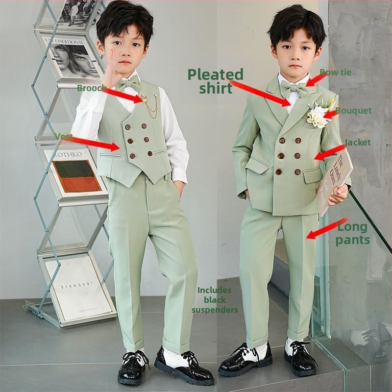 Детски костюм със сако – стил Англия; полиестер 80%; за деца над 8 г; сезон лято 2024 (Полиестер 80%, стил Англия, възраст 8+, лято 2024)