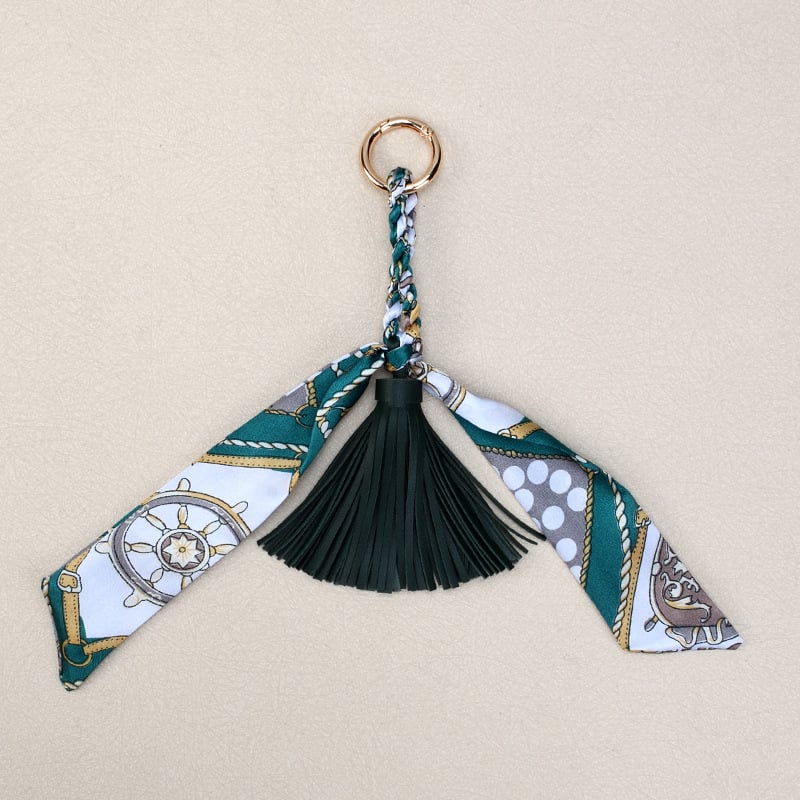 Diaojie Полиестерен шал-висулка за чанта и ключодържател — лека и стилна за зряла жена