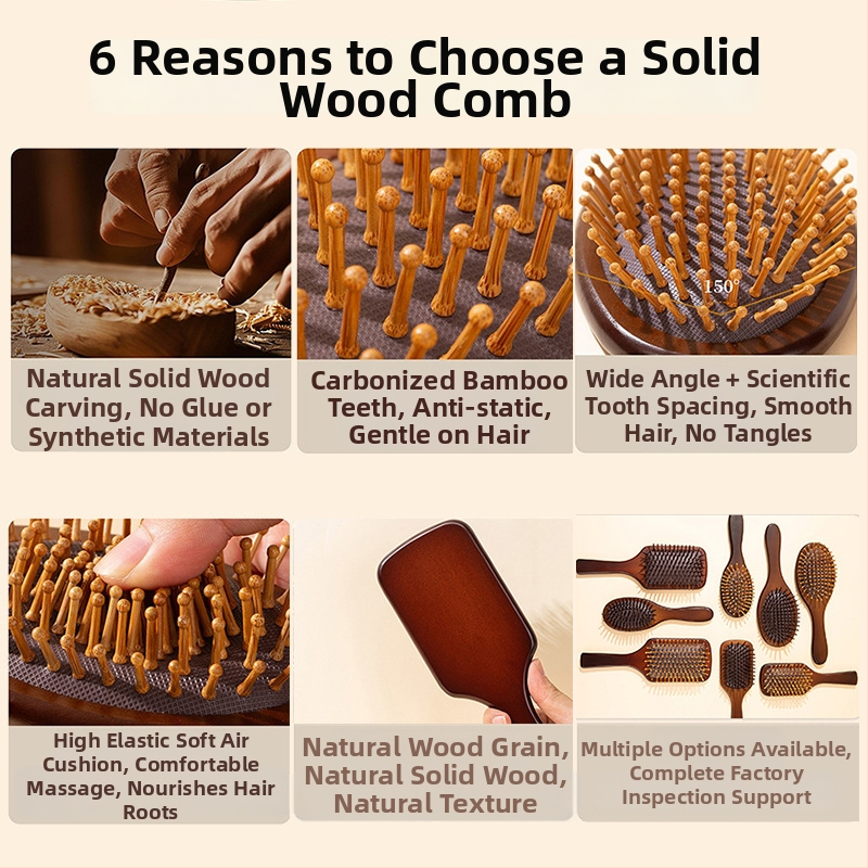 Četka za kosu s jastučem zraka za masažu vlasišta i oblikovanje kose, materijal Hemu