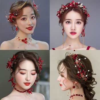 Līgavas galvas rotas — metāla konstrukcija, roku darbs, sānu matu spraudnis, izcelsme: Jinhua