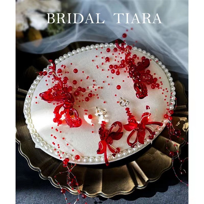 Līgavas galvas rotas — metāla konstrukcija, roku darbs, sānu matu spraudnis, izcelsme: Jinhua