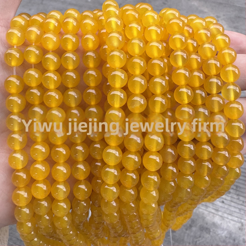Jiejing 5A Crveni ahat i šareni ahat, prirodni kristalni perle za DIY narukvicu